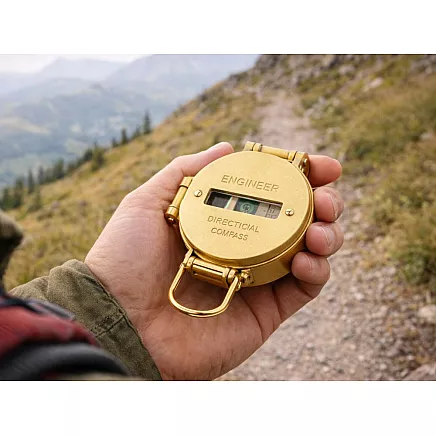 Складной туристический компас для выживания, военный, металлический, классический