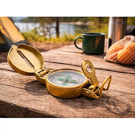 Складной туристический компас для выживания, военный, металлический, классический