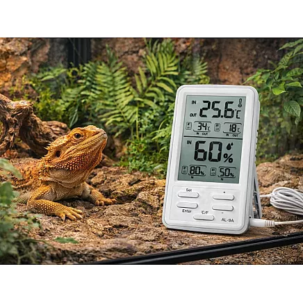 Laika apstākļu stacijas lcd termometrs, higrometrs, magnēts, bezvadu