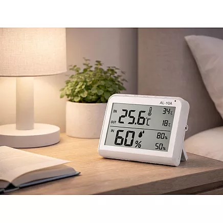 Laika apstākļu stacijas lcd termometrs, higrometrs, magnēts, istabas termometrs zew