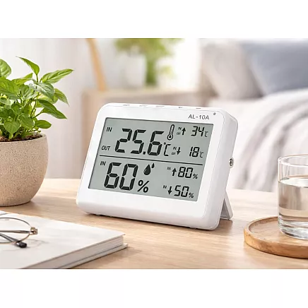 Laika apstākļu stacijas lcd termometrs, higrometrs, magnēts, istabas termometrs zew