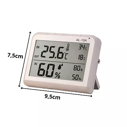 Laika apstākļu stacijas lcd termometrs, higrometrs, magnēts, istabas termometrs zew