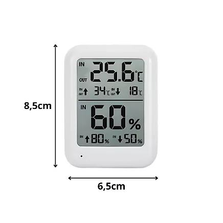 Laika apstākļu stacijas lcd termometrs, higrometrs, magnēts, istabas termometrs zew