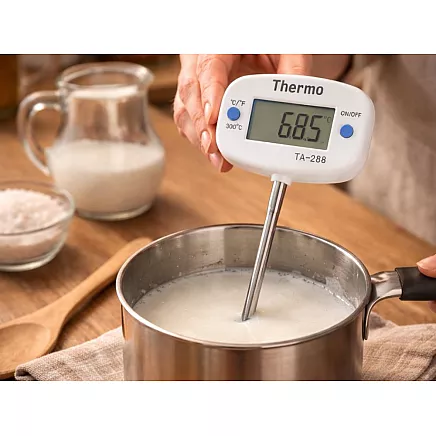 Цифровой кухонный термометр с жиром для мяса, приготовления и запечения