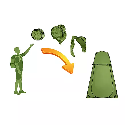 Туристическая палатка с душем, гардеробой и туалетом — складная палатка для кемпинга и пляжа