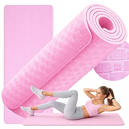 Коврик для йоги, пилатеса, фитнеса, гимнастики, тренировок, толщина 180 см