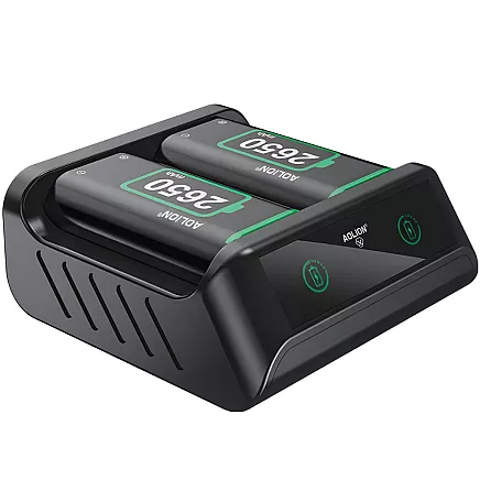 Аккумулятор 2x 2650 мач для падов контроллеров xbox series x s зарядное устройство