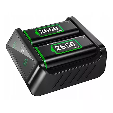 Аккумулятор 2x 2650 мач для падов контроллеров xbox series x s зарядное устройство