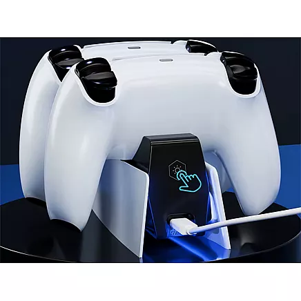 Зарядная станция для контроллеров ps5 с двумя слотами