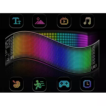 Flexible led panel – gesture signaliser for the windscreen of a hgv