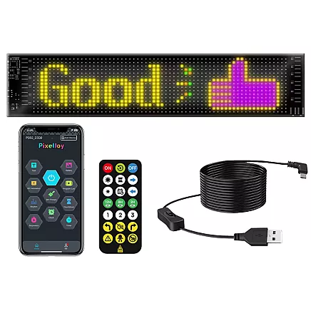 Flexible led panel – gesture signaliser for the windscreen of a hgv