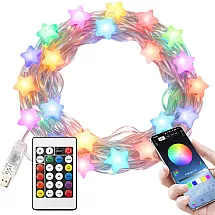 USB RGB LED STAR LIGHTS WITH APP AND REMOTE CONTROL – COLOURFUL DECORATIVE CHRISTMAS LIGHTS