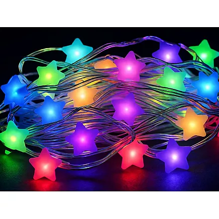 USB RGB LED STAR LIGHTS WITH APP AND REMOTE CONTROL – COLOURFUL DECORATIVE CHRISTMAS LIGHTS