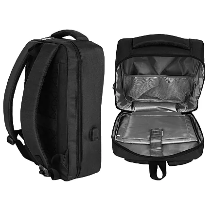 LARGE, STURDY, ANTI-THEFT BUSINESS BACKPACK WITH COMPUTER COMPARTMENT AND COMBINATION LOCK