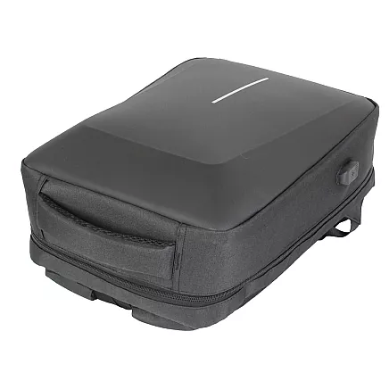 LARGE, STURDY, ANTI-THEFT BUSINESS BACKPACK WITH COMPUTER COMPARTMENT AND COMBINATION LOCK