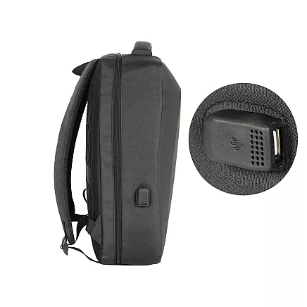 LARGE, STURDY, ANTI-THEFT BUSINESS BACKPACK WITH COMPUTER COMPARTMENT AND COMBINATION LOCK