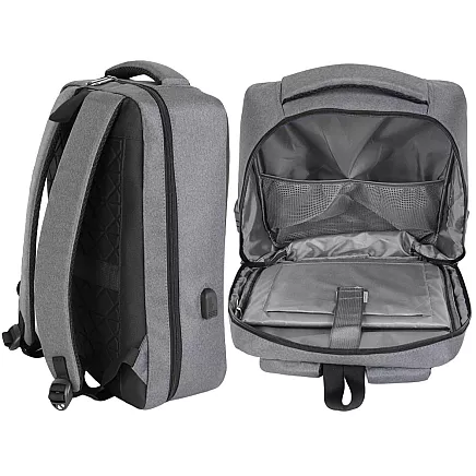 LARGE, STURDY, ANTI-THEFT BUSINESS BACKPACK WITH COMPUTER COMPARTMENT AND COMBINATION LOCK