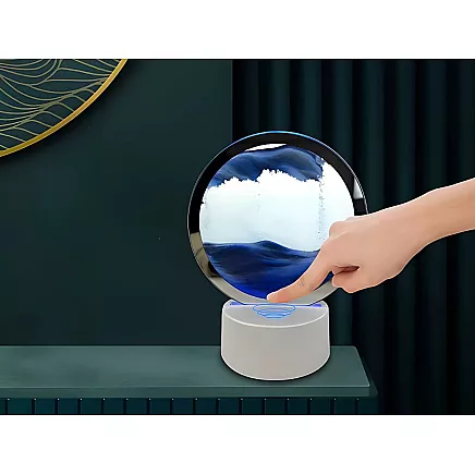 3d sand lamp moving dynamic sand decorative desk usb led rgb