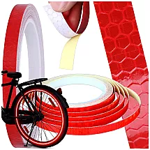 Atstarojošā lente velosipēdam un auto 8m, pašlīmējoša drošības uzlīme