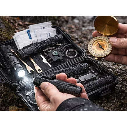 НАБОР ДЛЯ ВЫЖИВАНИЯ 35-в-1: НЕОБХОДИМЫЕ ВЕЩИ ДЛЯ ВЫЖИВАНИЯ, ВОЕННЫЙ И ТУРИСТИЧЕСКИЙ НАБОР В ЧЕХЛЕ