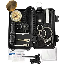 НАБОР ДЛЯ ВЫЖИВАНИЯ 35-в-1: НЕОБХОДИМЫЕ ВЕЩИ ДЛЯ ВЫЖИВАНИЯ, ВОЕННЫЙ И ТУРИСТИЧЕСКИЙ НАБОР В ЧЕХЛЕ