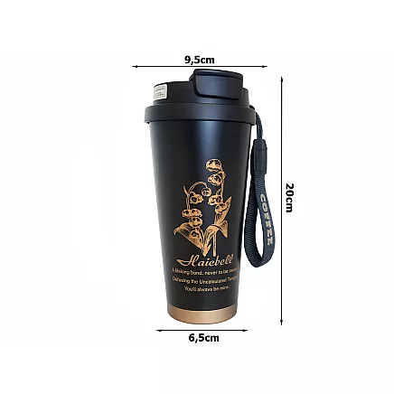 Термос 530 мл соломка с ручкой стальный термос для холодных и горячих напитков