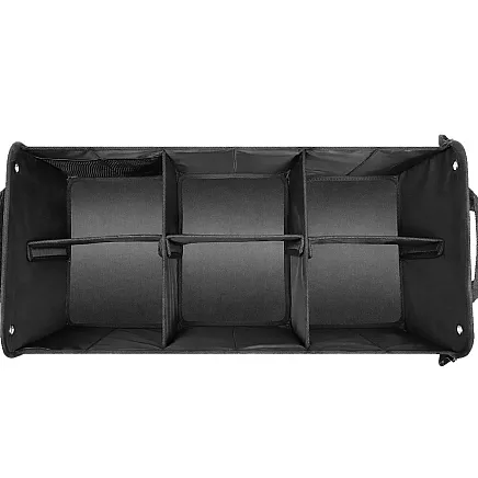 FOLDING CAR BOOT ORGANISER WITH STRAPS AND LARGE POCKETS