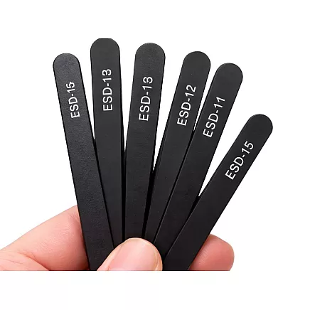 Прецизные антистатические пинцеты, набор 6 шт. Электроника, сервис, моделирование