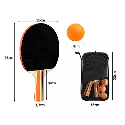2x ракетки для пинг-понга настольного тенниса мячи чехол чехол