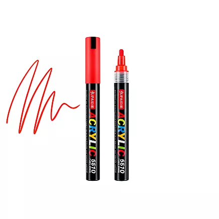 Acrylic markers set of 12 waterproof flamastry markers with ink