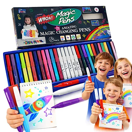 Magical colour-changing markers, 25 pieces set of creative markers for children