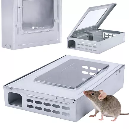 Мышоловка для мышей и крыс гуманная металлическая ловушка для грызунов