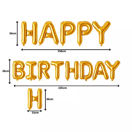 Фольгированные шарики «с днем рождения», гирлянда, золотой надпись «день рождения», декорация
