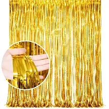 Decorative curtain – gold self-adhesive foil curtain for birthdays and weddings