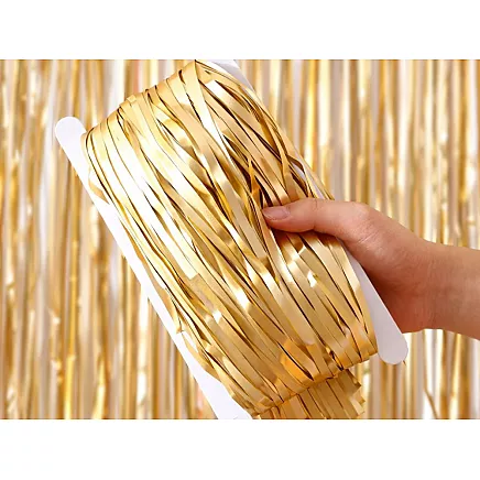 Декоративная штора — золотая самоклеящаяся фольгированная штора для дня рождения и свадьбы