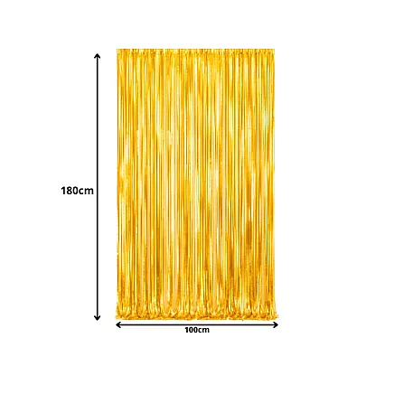 Декоративная штора — золотая самоклеящаяся фольгированная штора для дня рождения и свадьбы
