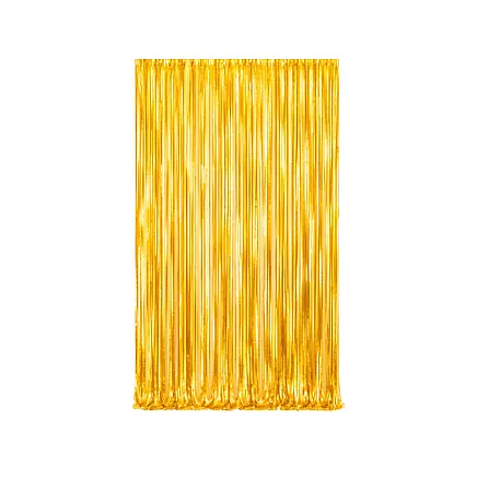 Декоративная штора — золотая самоклеящаяся фольгированная штора для дня рождения и свадьбы