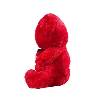 Плюшевый мишка с надписью «i love you» — подарок, игрушка для обнимания, талисман, красный
