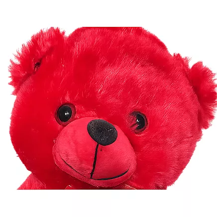 Плюшевый мишка с надписью «i love you» — подарок, игрушка для обнимания, талисман, красный
