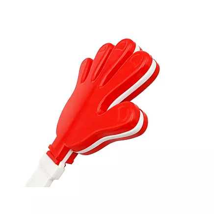 Болельческая палка, хлопка, пальчатка, стуканка для матча, стадион, мероприятие, бело-красная