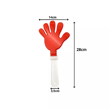 Болельческая палка, хлопка, пальчатка, стуканка для матча, стадион, мероприятие, бело-красная