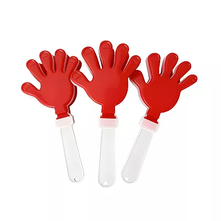 Болельческая палка, хлопка, пальчатка, стуканка для матча, стадион, мероприятие, бело-красная