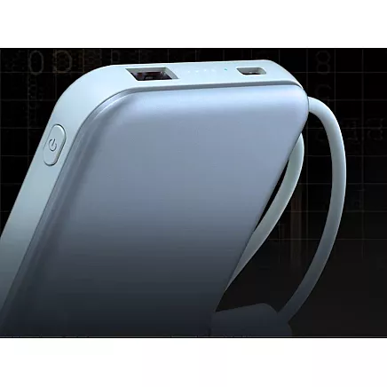 Портативный аккумулятор с быстрой зарядкой 10000 мач, quick charge 3.0, usb-c, lightning, 22,5 вт