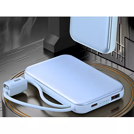 Портативный аккумулятор с быстрой зарядкой 10000 мач, quick charge 3.0, usb-c, lightning, 22,5 вт