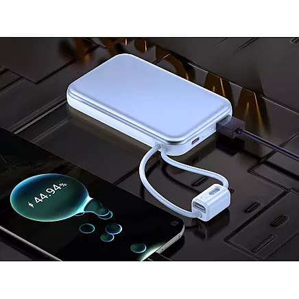 Портативный аккумулятор с быстрой зарядкой 10000 мач, quick charge 3.0, usb-c, lightning, 22,5 вт