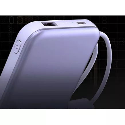 Портативный аккумулятор с быстрой зарядкой 10000 мач, quick charge 3.0, usb-c, lightning, 22,5 вт