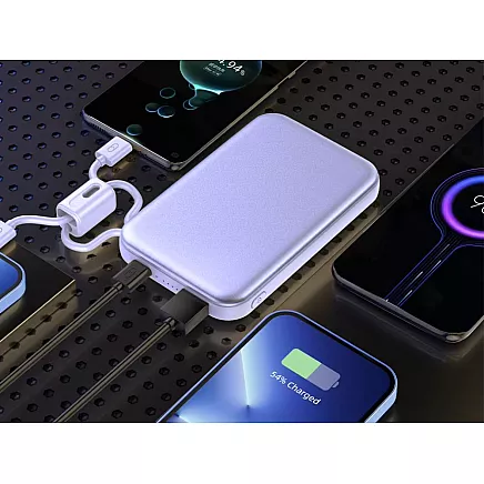 Портативный аккумулятор с быстрой зарядкой 10000 мач, quick charge 3.0, usb-c, lightning, 22,5 вт
