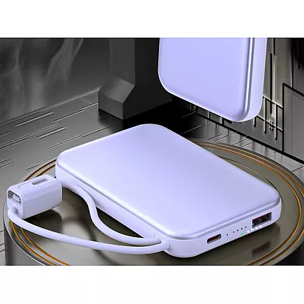 Портативный аккумулятор с быстрой зарядкой 10000 мач, quick charge 3.0, usb-c, lightning, 22,5 вт