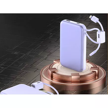 Портативный аккумулятор с быстрой зарядкой 10000 мач, quick charge 3.0, usb-c, lightning, 22,5 вт