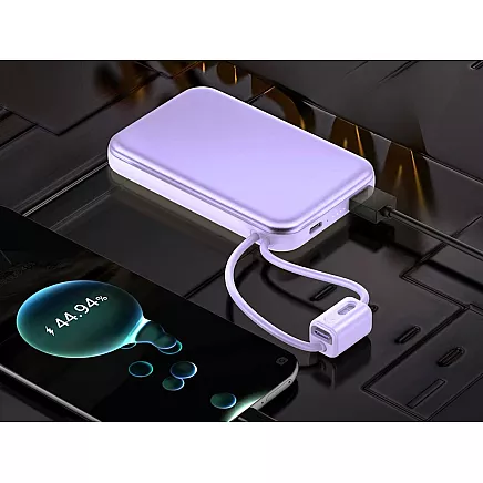 Портативный аккумулятор с быстрой зарядкой 10000 мач, quick charge 3.0, usb-c, lightning, 22,5 вт